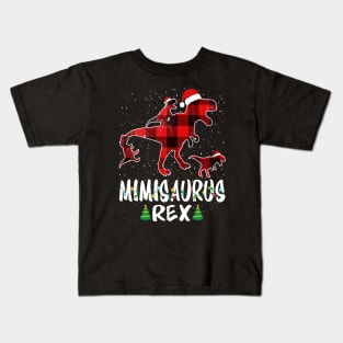 Mimi T Rex Matching Family Christmas Dinosaur Shirt Kids T-Shirt